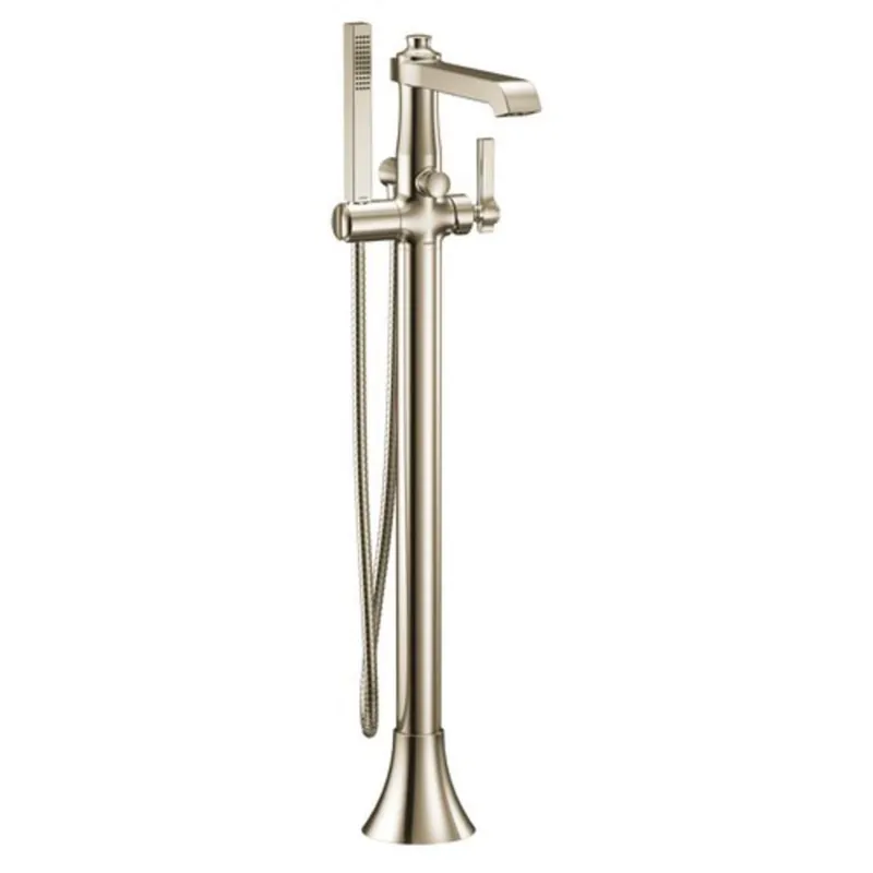 Moen S931NL Flara Single Handle Lever Floor Mount Filler in Polished Nickel