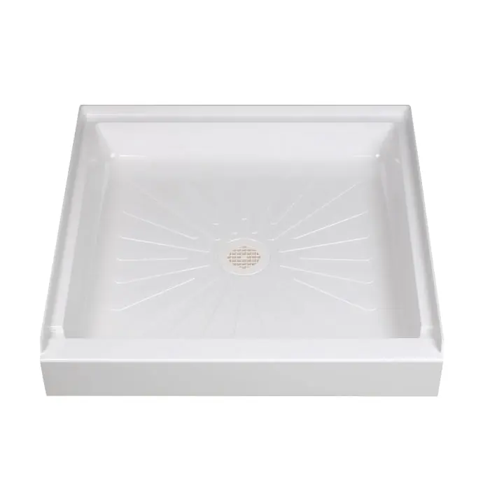 Mustee 3232M Durabase Center Drain Shower Base 32 inch