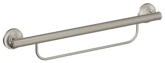 Moen LR2350DBN Grab Bar 24 Inch with Integrated Towel Bar