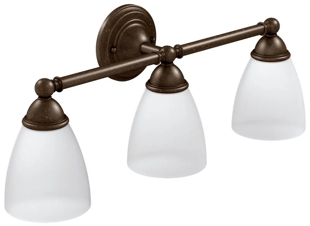Moen YB2263ORB Brantford 100W 3-Light Medium Bracket Fixture in Oil Rubbed Bronze