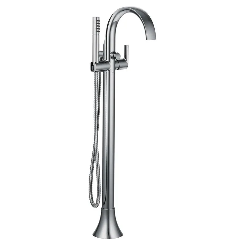 Moen S3105 Doux Single Handle Lever Floor Mount Filler in Polished Chrome