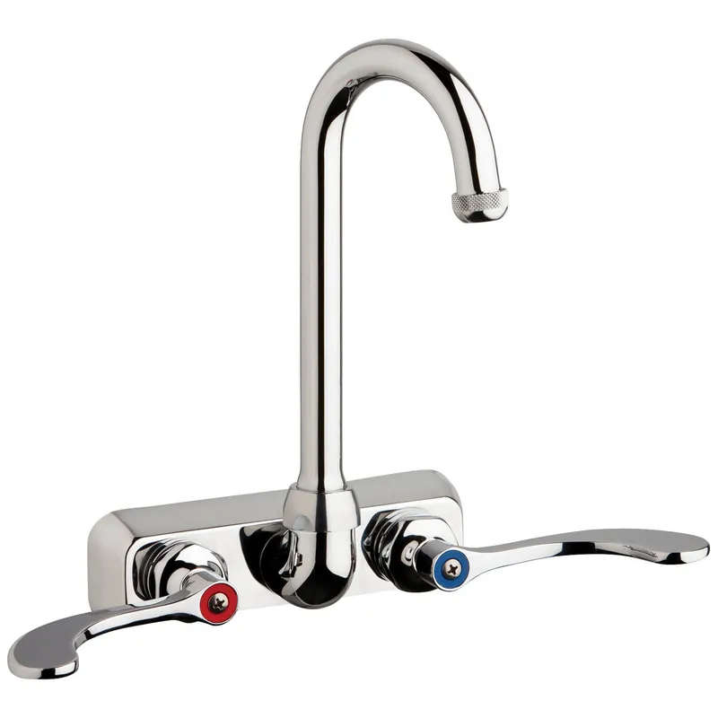Chicago Faucets W4W-GN1AE1-317ABCP Workboard Faucet 4 Wall