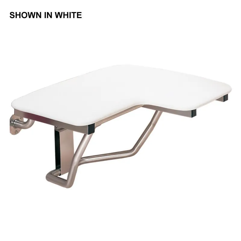 Swan Corporation BF00023RH.000 ADA Fold Shower Seat for Right Seat Wall in White