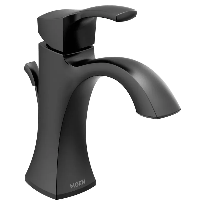 Moen 6903BL Voss Matte Black One-Handle Bathroom Faucet