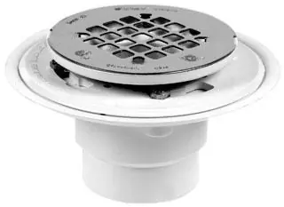 Oatey 42202 Low Profile Drain With Stainless Steel Snap PVC 2-3 In Replacement MPN