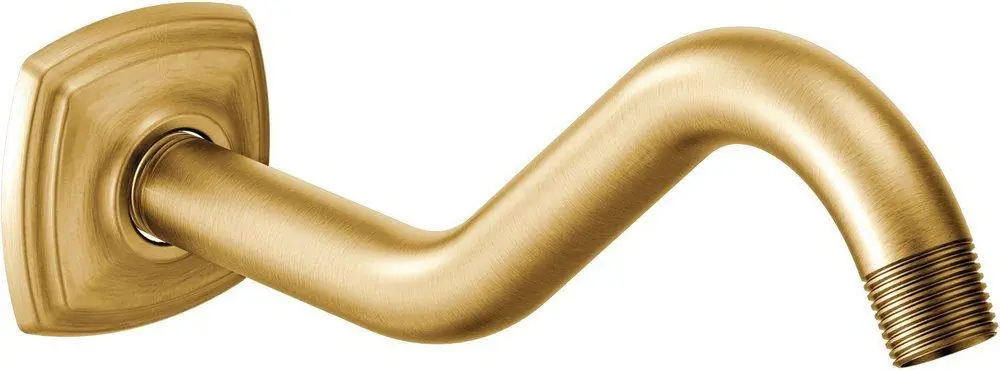 Moen 161951BG Belfield 8 in Shower Arm and Flange Brushed Gold