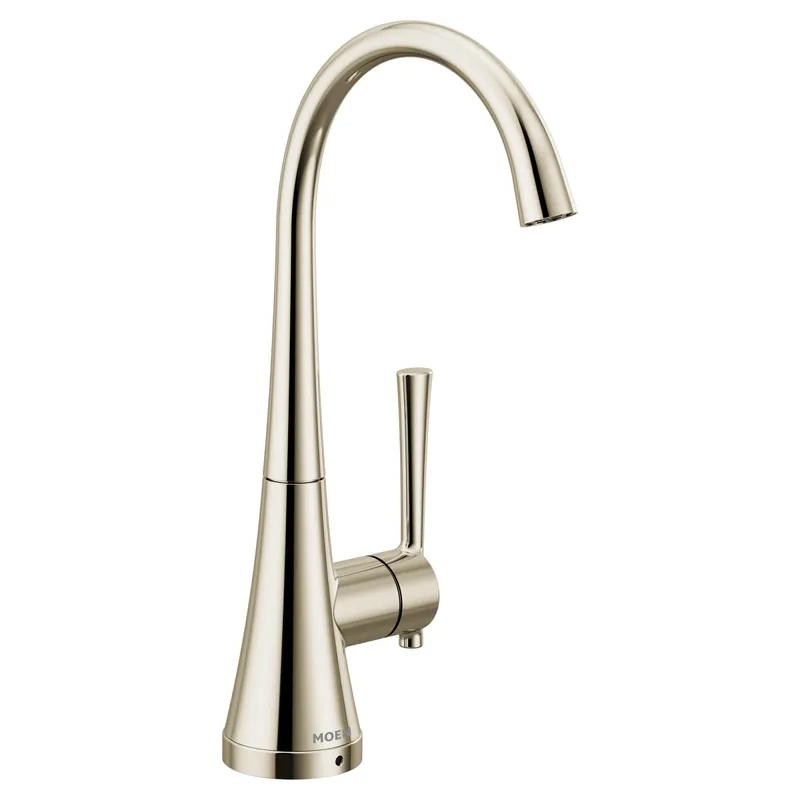 Moen S5560NL Sip Modern One-Handle High Arc Beverage Faucet in Polished Nickel