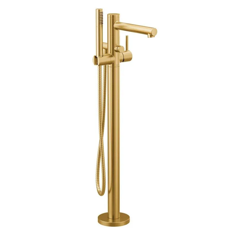 Moen 395BG Align Single Handle Lever Floor Mount Filler in Brushed Gold