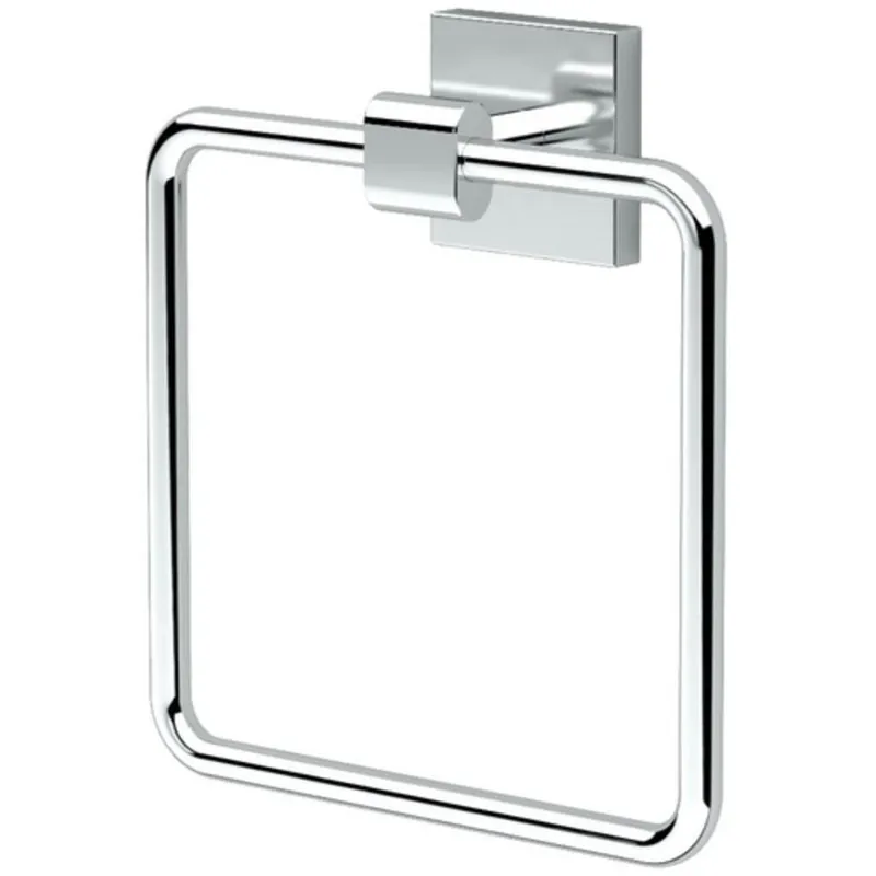 Gatco 4052 Elevate Suite Rectangular Closed Towel Ring in Polished Chrome