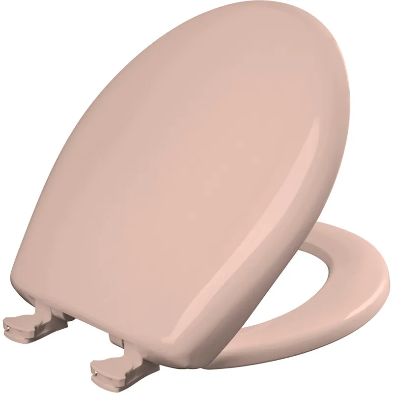 Bemis 200SLOWT 063 Round Plastic Toilet Seat in Venetian Pink