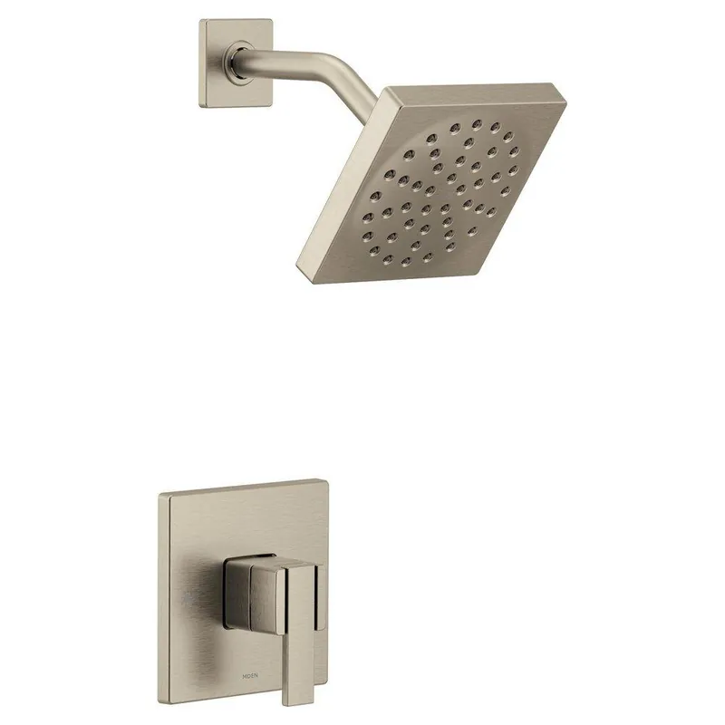 Moen UTS3715BN 90 Degree One Handle Single Function Shower Faucet in Brushed Nickel