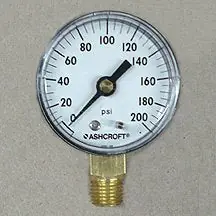 PASCO 1743-A 2-1/2 200# Pressure Gauge