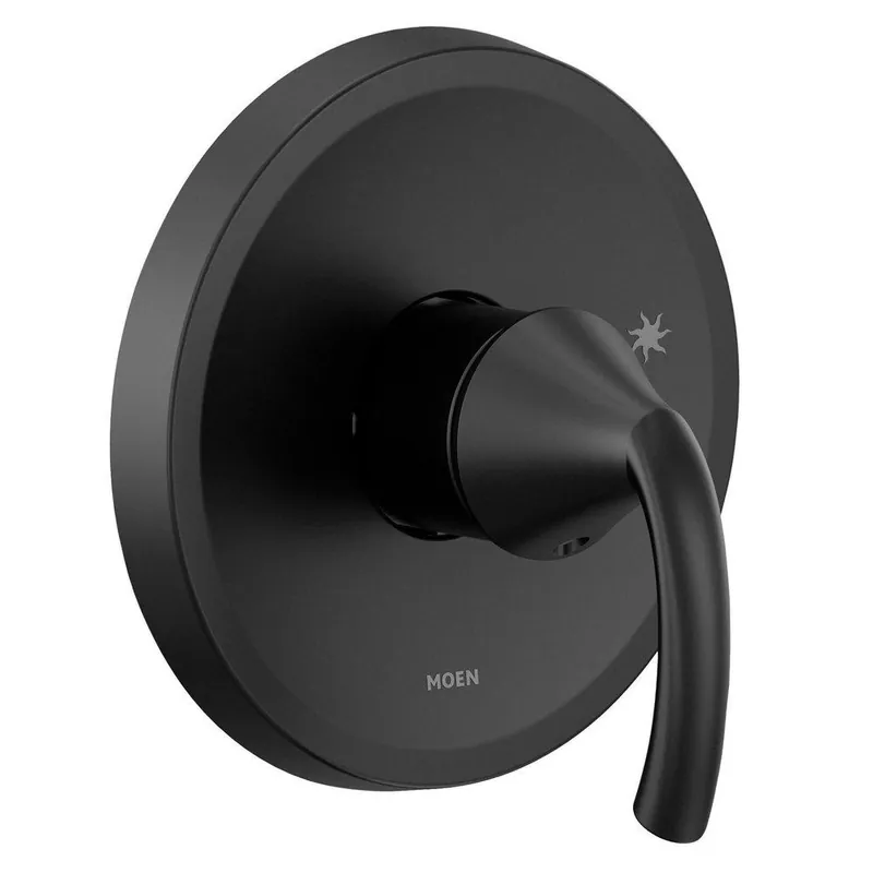 Moen UT2741BL Glyde Single Handle Pressure Balancing Valve Trim in Matte Black