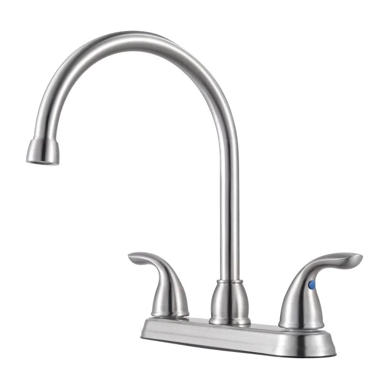 Pfister G136-200S Pfirst Series Two Handle Kitchen Faucet in Stainless Steel