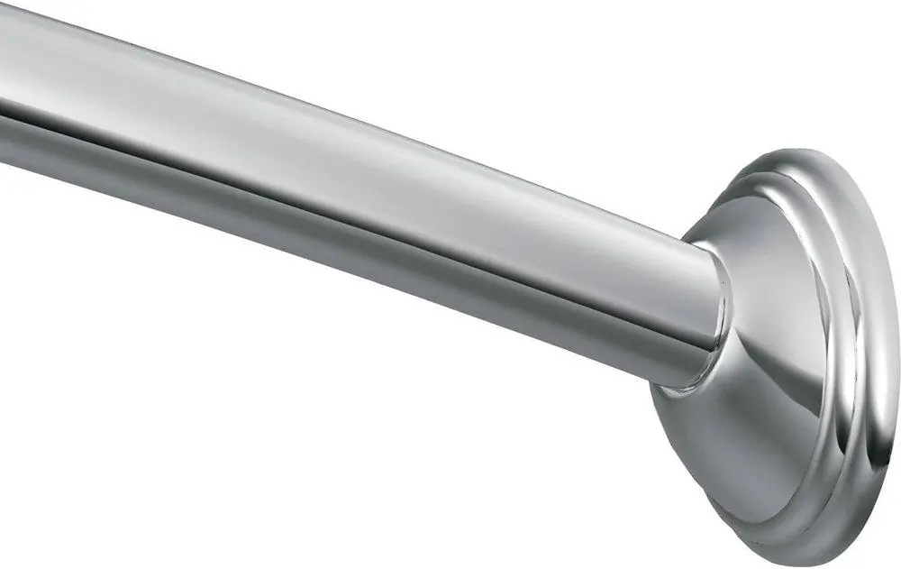 Moen CSR2155CH 60 In. Curved Decorative Shower Rod In Polished Chrome