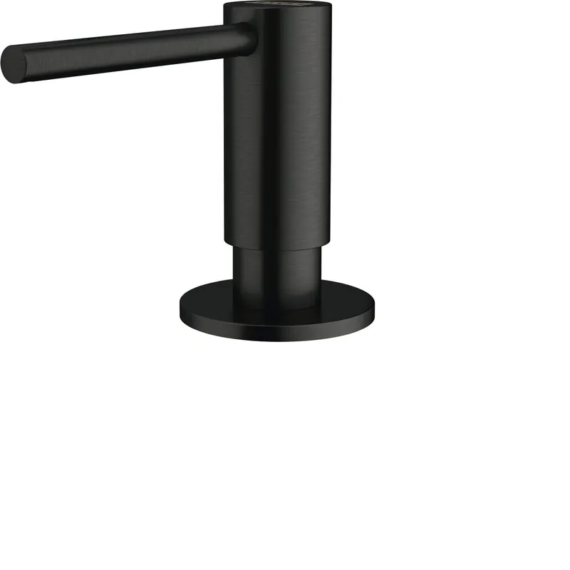 Franke ATL-SD-IBK Atlas Series Single Hole Top Refill Soap Dispenser Black Stainless Steel
