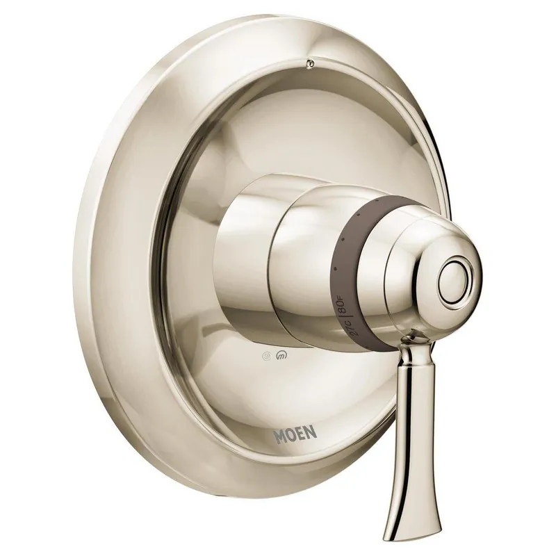 Moen T6601 Wynford Single Handle Thermostatic Valve Trim in Polished Nickel