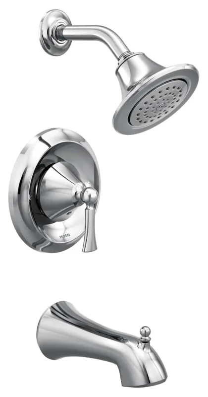 Moen T4503 Wynford 1-Handle Posi-Temp Tub and Shower Faucet Trim Kit in Chrome (Valve Sold Separately)