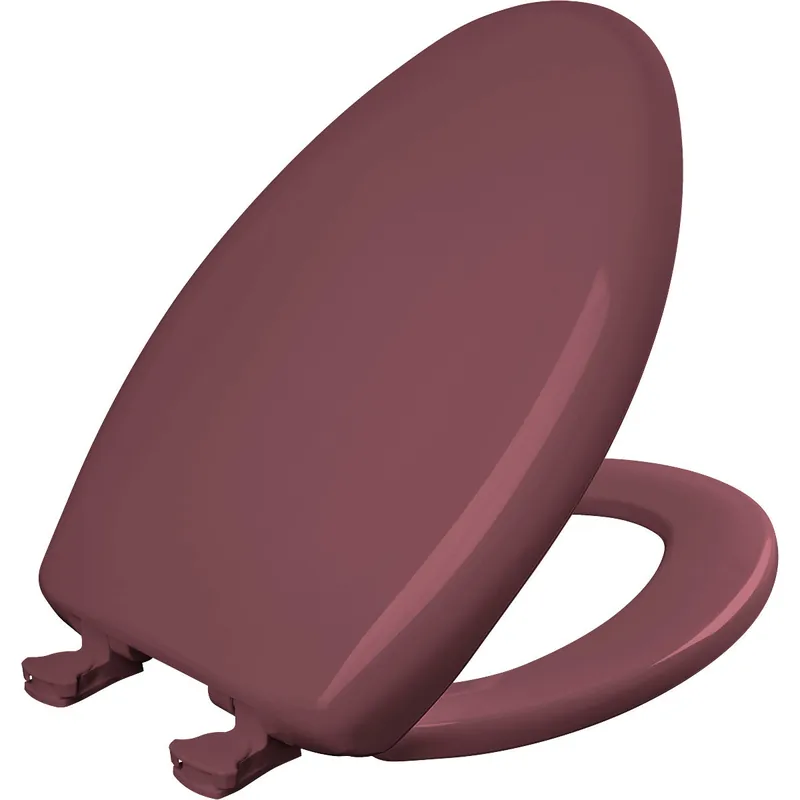 Bemis 1200SLOWT 343 Elongated Plastic Toilet Seat in Raspberry