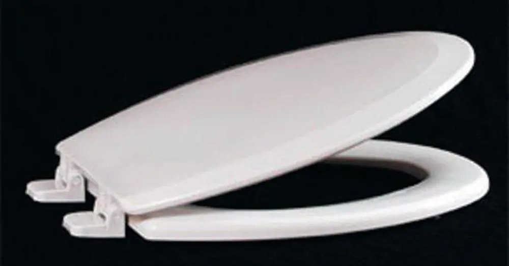 Centoco Manufacturing 900-416 Elongated Closed Front Toilet Seat with Cover in Biscuit