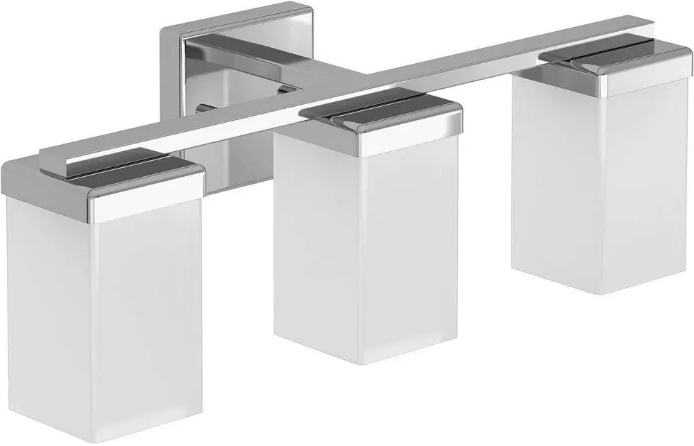 Moen YB8863CH 90 Degree 3-Light Up/Down Lighting Bathroom Vanity Light in Polished Chrome