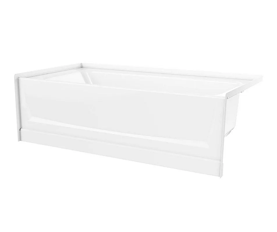 Swan VP6030CTL.010 Veritek Pro 60 in x 30 in Soaker Alcove Bathtub with Left Drain
