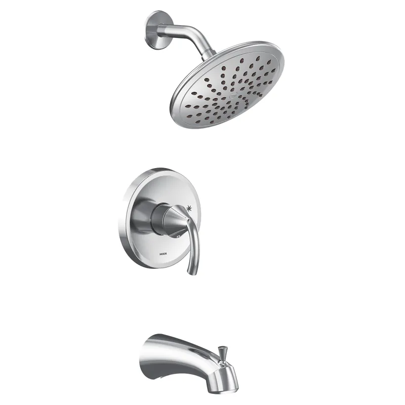 Moen UT2843EP Glyde M-CORE 2-Series Eco Performance 1-Handle Tub and Shower Trim Kit in Chrome