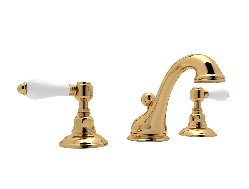Rohl A1408LPIB-2 Country Bath Two Handle Widespread Bathroom Sink Faucet in Inca Brass