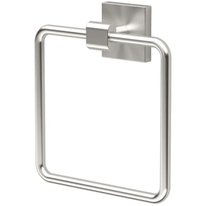 Gatco 4072 Elevate Suite Rectangular Closed Towel Ring in Satin Nickel