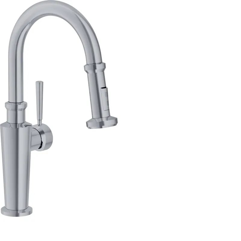 Franke FFP5280 Absinthe 16-inch Single Handle Pull-Down Prep Faucet Satin Nickel