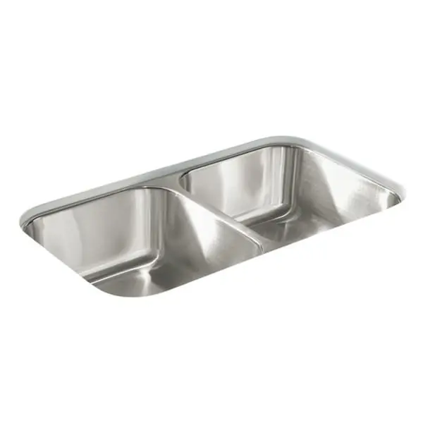 KOHLER 11406-NA SINK 32X18 11406-NA DBL BWL 20GA UNDERMOUNT