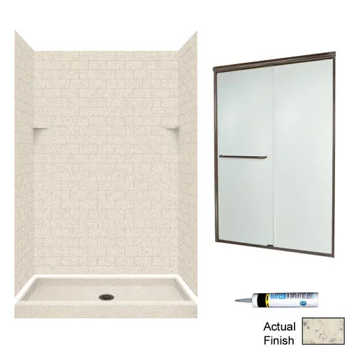 MULTI VENDOR KIT PARENTS STP3448050-M46570BR SHOWER KIT ST344850BR BRNZ/RAIN GLSS SUBWAY TILE