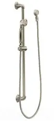 Moen 3849AN Hand Shower 3849AN W/30 Slide Bar W/69 Hose, Vac Brkr