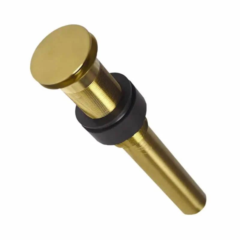 NATIVE TRAILS INC DR130-BG DRAIN 1-1/2 DOME BRUSHED GOLD PUSH TO SEAL