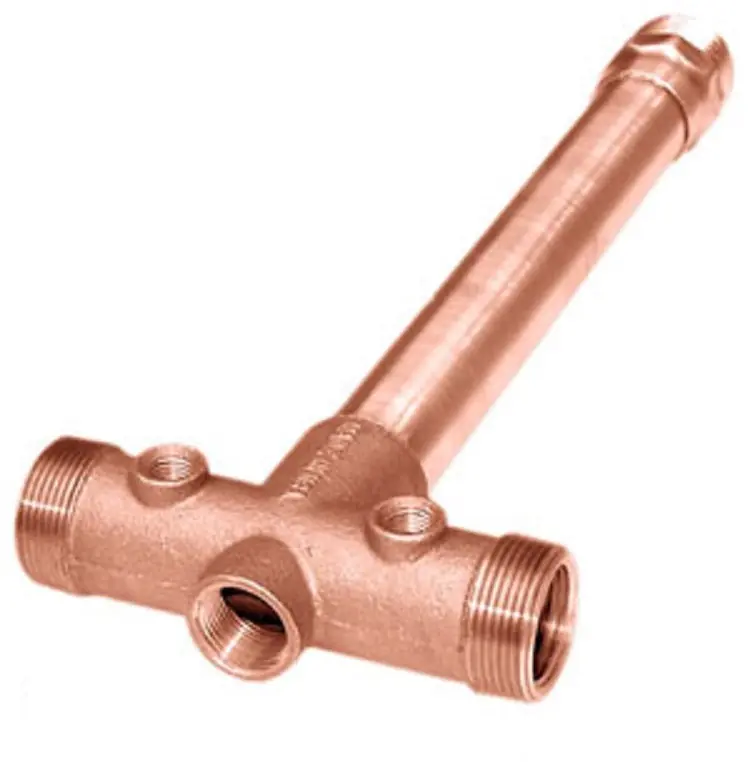 Simmons MFG 704SB Tank Cross 1-1/4 Pre-Fab Lead Free