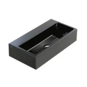 Ceramica Catalano 170VNNE Washbasin NHL BLK SGL BWL 170VNNE Verso 70 Wall Hung