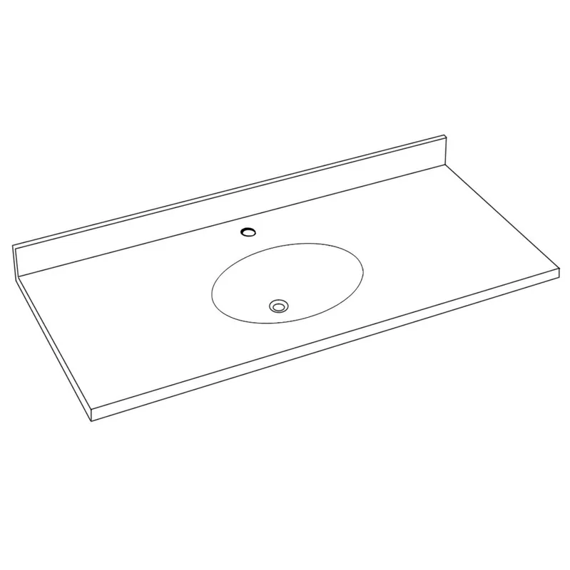Swan CH02255.168 Vanity Top 22-1/2X55 Baby's Breath