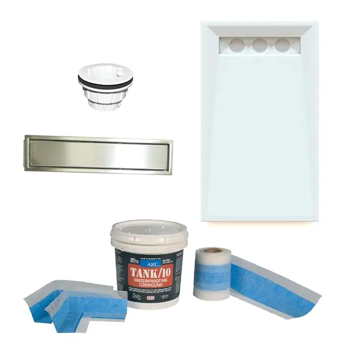 ARC K5132L-PRO-SOBS SHOWER BASE KIT 51-1/4X32-1/4 TRUEDEK LINEAR