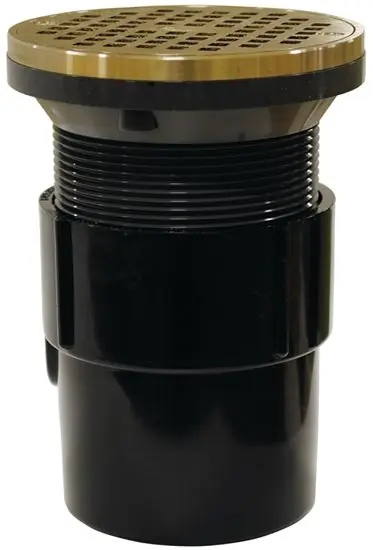 Oatey 82067 Drain 3-4 ABS Body Hub & Spg W/5 Nkl Grate & Rnd Ring