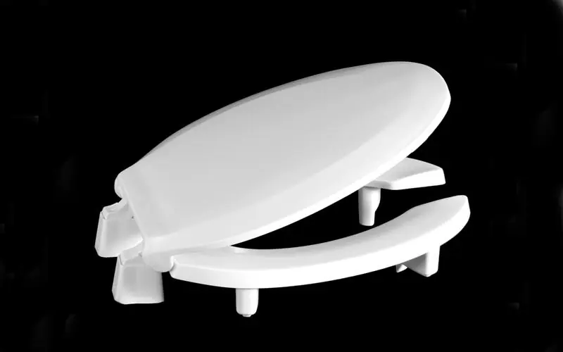 Centoco 3L820STS-001 Seat 3L820STS-001 White Elon Open Front With Cover Plastic