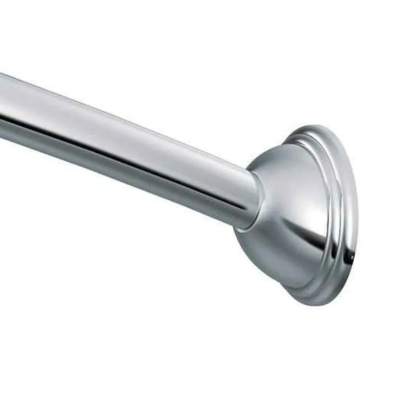 Moen CSR2166-RR-BN Shower Rod Kit Curved Fixed W/Roller Rings