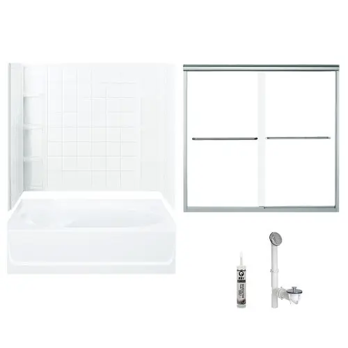 MULTI VENDOR KIT PARENTS 7110R-5405SC-B-0 TUB/SHWR KIT 60X36 RH WHT 7110R-5405SC-B-0