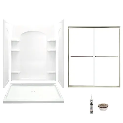 Multi Vendor Kit Parents 7223-5475NC-B-0 Shower Kit 60X34 WHT