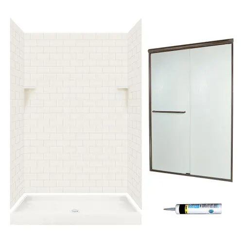 MULTI VENDOR KIT PARENTS STP3448018-M46570BR SHOWER KIT ST344818BR BRNZ/RAIN GLSS SUBWAY TILE