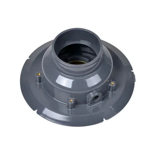 Oatey 72346 Drain 6 CI Body PVC Adj Rnd Top 72346 6 Chm Round Grate