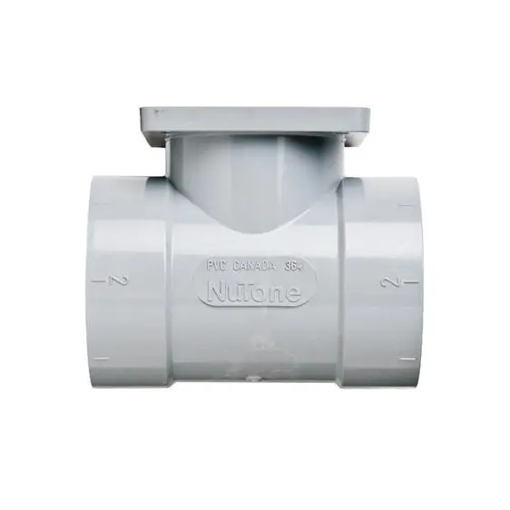 Broan-NuTone CF364 PVC Flanged Central Vacuum System Tee
