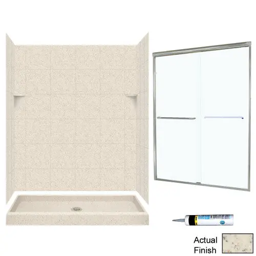 MULTI VENDOR KIT PARENTS SQP3460050-M58570NC SHOWER KIT SQ346050NC NCKL/CLEAR GLSS SQ TILE
