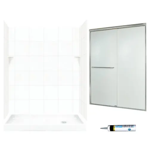 MULTI VENDOR KIT PARENTS SQP326R010-M58570NR SHOWER KIT SQ326R10NR NCKL/RAIN GLSS SQ TILE