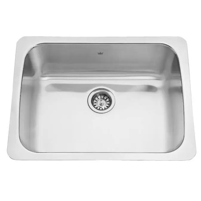 Franke QSU1925/8N Sink Undermount 20G Sgl Bowl Satin Fsh, Mirror Rim