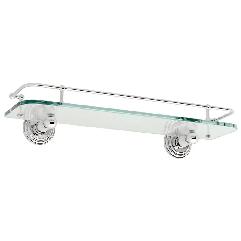 brasstech 1135T-18/PC shelf 18' tempered - chelsea collection
